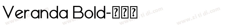 Veranda Bold字体转换